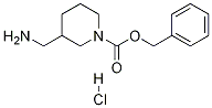 3-AMinoMethyl-piperidine-1-carboxylic acid benzyl ester hydrochloride Struktur