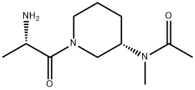 N-[(S)-1-((S)-2-AMino-propionyl)-piperidin-3-yl]-N-Methyl-acetaMide Struktur