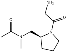 N-[(S)-1-(2-AMino-acetyl)-pyrrolidin-2-ylMethyl]-N-Methyl-acetaMide Struktur