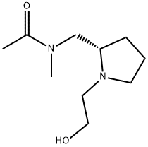 N-[(S)-1-(2-Hydroxy-ethyl)-pyrrolidin-2-ylMethyl]-N-Methyl-acetaMide Struktur