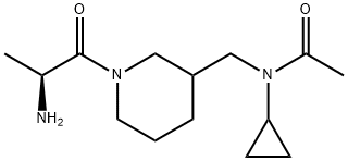 N-[1-((S)-2-AMino-propionyl)-piperidin-3-ylMethyl]-N-cyclopropyl-acetaMide Struktur