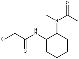 N-[2-(Acetyl-Methyl-aMino)-cyclohexyl]-2-chloro-acetaMide Struktur