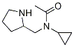 N-Cyclopropyl-N-pyrrolidin-2-ylMethyl-acetaMide Struktur