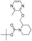 2-(3-Methyl-pyrazin-2-yloxymethyl)-piperidine-1-carboxylic acid tert-butyl ester Struktur