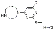 1-(6-Chloro-2-methylsulfanyl-pyrimidin-4-yl)-[1,4]diazepane hydrochloride Struktur