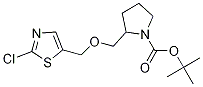 2-(2-Chloro-thiazol-5-ylmethoxymethyl)-pyrrolidine-1-carboxylic acid tert-butyl ester Struktur