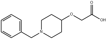 (1-Benzyl-piperidin-4-yloxy)-acetic acid Struktur