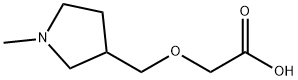 (1-Methyl-pyrrolidin-3-ylMethoxy)-acetic acid Struktur