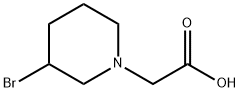 (3-BroMo-piperidin-1-yl)-acetic acid Struktur