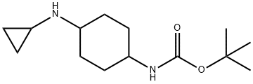 (4-CyclopropylaMino-cyclohexyl)-carbaMic acid tert-butyl ester Struktur