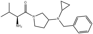 (S)-2-AMino-1-[3-(benzyl-cyclopropyl-aMino)-pyrrolidin-1-yl]-3-Methyl-butan-1-one Struktur