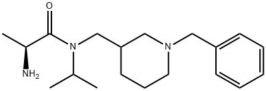 (S)-2-AMino-N-(1-benzyl-piperidin-3-ylMethyl)-N-isopropyl-propionaMide Struktur