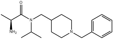 (S)-2-AMino-N-(1-benzyl-piperidin-4-ylMethyl)-N-isopropyl-propionaMide Struktur