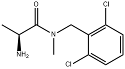 (S)-2-AMino-N-(2,6-dichloro-benzyl)-N-Methyl-propionaMide Struktur