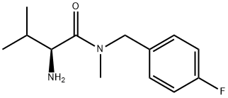 (S)-2-AMino-N-(4-fluoro-benzyl)-3,N-diMethyl-butyraMide Struktur