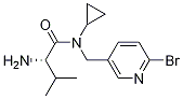 (S)-2-AMino-N-(6-broMo-pyridin-3-ylMethyl)-N-cyclopropyl-3-Methyl-butyraMide Struktur