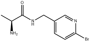 (S)-2-AMino-N-(6-broMo-pyridin-3-ylMethyl)-propionaMide Struktur