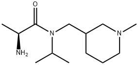 (S)-2-AMino-N-isopropyl-N-(1-Methyl-piperidin-3-ylMethyl)-propionaMide Struktur