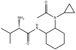 (S)-N-[2-(Acetyl-cyclopropyl-aMino)-cyclohexyl]-2-aMino-3-Methyl-butyraMide Struktur