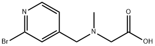 [(2-BroMo-pyridin-4-ylMethyl)-Methyl-aMino]-acetic acid Struktur