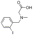 [(2-Iodo-benzyl)-Methyl-aMino]-acetic acid Struktur