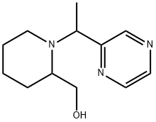 [1-(1-Pyrazin-2-yl-ethyl)-piperidin-2-yl]-Methanol Struktur