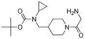 [1-(2-AMino-acetyl)-piperidin-4-ylMethyl]-cyclopropyl-carbaMic acid tert-butyl ester Struktur