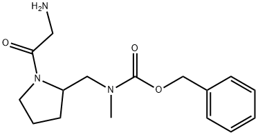 [1-(2-AMino-acetyl)-pyrrolidin-2-ylMethyl]-Methyl-carbaMic acid benzyl ester Struktur