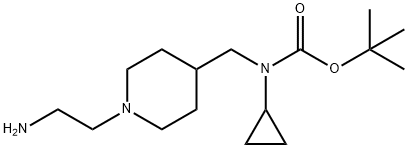 [1-(2-AMino-ethyl)-piperidin-4-ylMethyl]-cyclopropyl-carbaMic acid tert-butyl ester Struktur