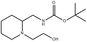 [1-(2-Hydroxy-ethyl)-piperidin-2-ylMethyl]-carbaMic acid tert-butyl ester Struktur