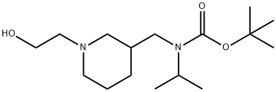 [1-(2-Hydroxy-ethyl)-piperidin-3-ylMethyl]-isopropyl-carbaMic acid tert-butyl ester Struktur