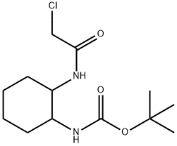 [2-(2-Chloro-acetylaMino)-cyclohexyl]-carbaMic acid tert-butyl ester Struktur