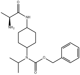 [4-((S)-2-AMino-propionylaMino)-cyclohexyl]-isopropyl-carbaMic acid benzyl ester Struktur