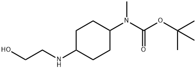 [4-(2-Hydroxy-ethylaMino)-cyclohexyl]-Methyl-carbaMic acid tert-butyl ester Struktur