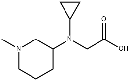 [Cyclopropyl-(1-Methyl-piperidin-3-yl)-aMino]-acetic acid Struktur