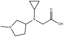 [Cyclopropyl-(1-Methyl-pyrrolidin-3-yl)-aMino]-acetic acid Struktur