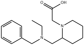 {2-[(Benzyl-ethyl-aMino)-Methyl]-piperidin-1-yl}-acetic acid Struktur