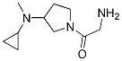 2-AMino-1-[3-(cyclopropyl-Methyl-aMino)-pyrrolidin-1-yl]-ethanone Struktur