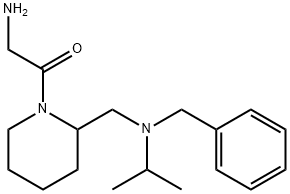 2-AMino-1-{2-[(benzyl-isopropyl-aMino)-Methyl]-piperidin-1-yl}-ethanone Struktur