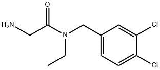 2-AMino-N-(3,4-dichloro-benzyl)-N-ethyl-acetaMide Struktur