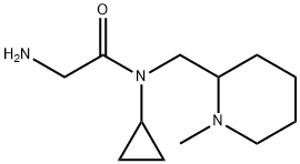 2-AMino-N-cyclopropyl-N-(1-Methyl-piperidin-2-ylMethyl)-acetaMide Struktur