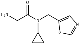 2-AMino-N-cyclopropyl-N-thiazol-5-ylMethyl-acetaMide Struktur