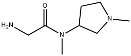 2-AMino-N-Methyl-N-(1-Methyl-pyrrolidin-3-yl)-acetaMide Struktur