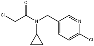 2-Chloro-N-(6-chloro-pyridin-3-ylMethyl)-N-cyclopropyl-acetaMide Struktur