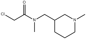 2-Chloro-N-Methyl-N-(1-Methyl-piperidin-3-ylMethyl)-acetaMide Struktur