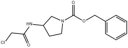 3-(2-Chloro-acetylaMino)-pyrrolidine-1-carboxylic acid benzyl ester Struktur