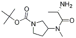 3-[((S)-2-AMino-propionyl)-Methyl-aMino]-pyrrolidine-1-carboxylic acid tert-butyl ester Struktur