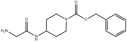 4-(2-AMino-acetylaMino)-piperidine-1-carboxylic acid benzyl ester Struktur