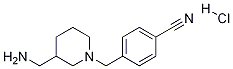 4-(3-AMinoMethyl-piperidin-1-ylMethyl)-benzonitrile hydrochloride Struktur