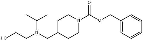 4-{[(2-Hydroxy-ethyl)-isopropyl-aMino]-Methyl}-piperidine-1-carboxylic acid benzyl ester Struktur